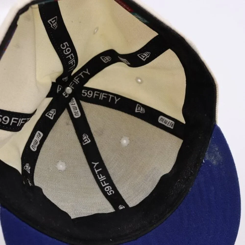 Vintage New Era NBA Fitted Hat Size 7 3/8 - Thrashed, Stained DIY Project Y2K